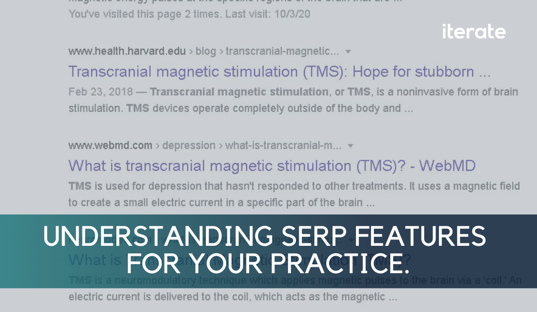 Understanding SERP features for your practice
